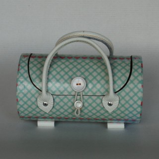 Mallette papiers déco tons vert - petit modèle