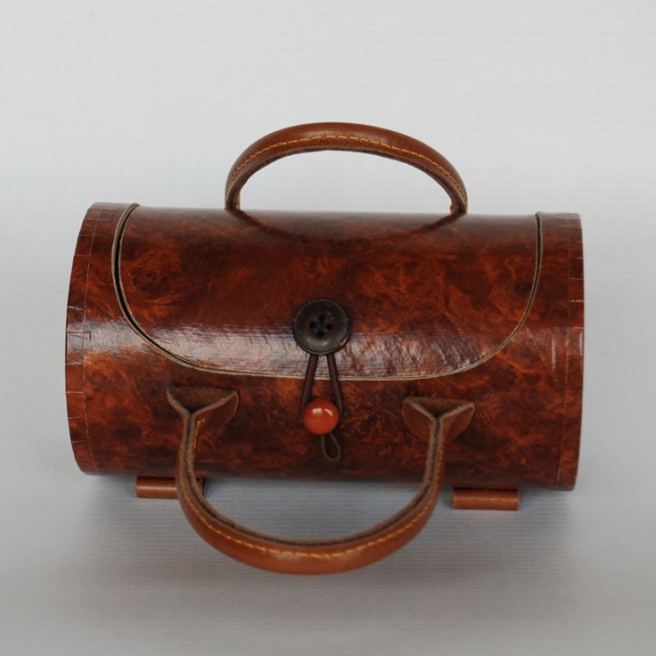 Mallette papiers déco coeur rouge - petit modèle