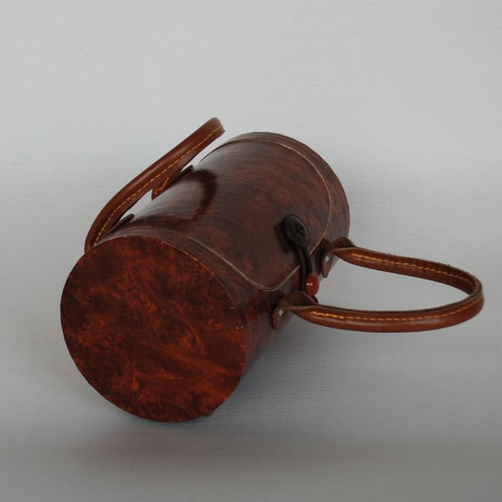 Mallette papiers déco coeur rouge - petit modèle