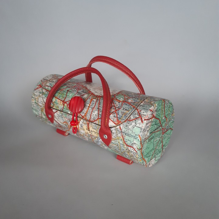 Mallette carte ancienne - 20 cm